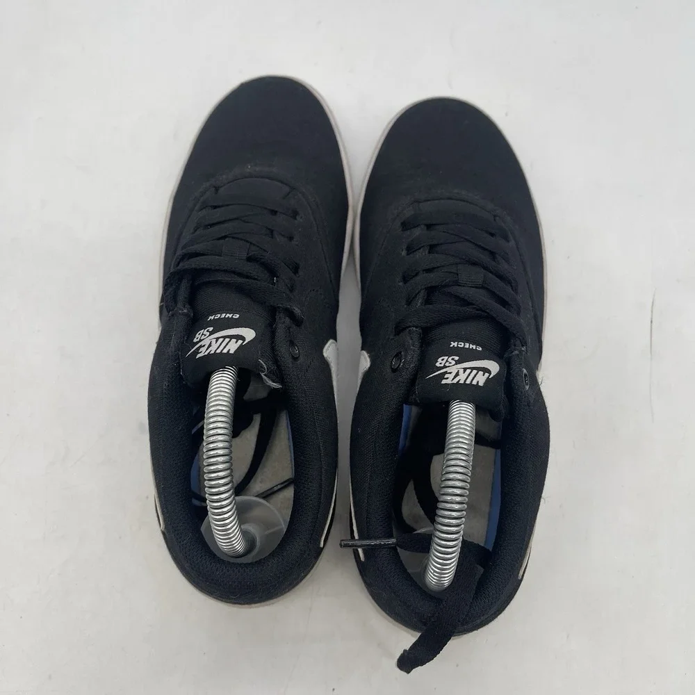 Nike Shoes Womens 7.5 Check Solarsoft Canvas SB Black Platinum W Skater Black
